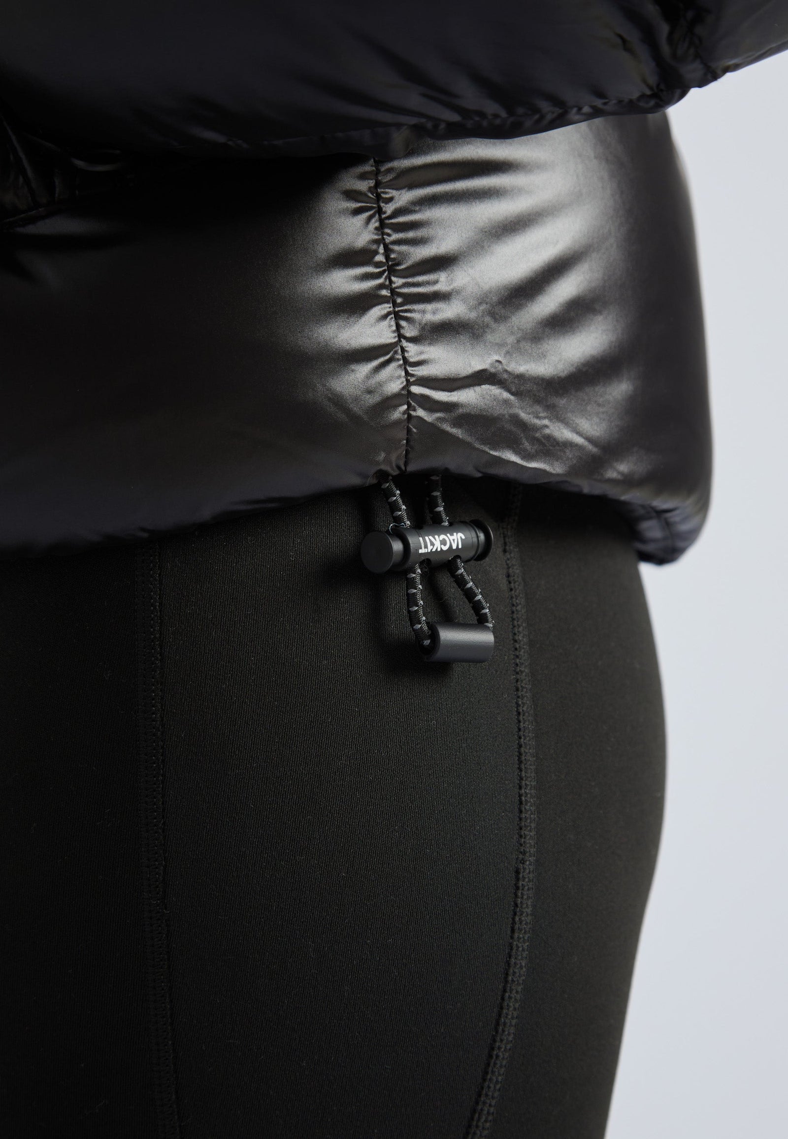 EZ Slick Puffer Hooded Jacket Black/Pink by JACK1T