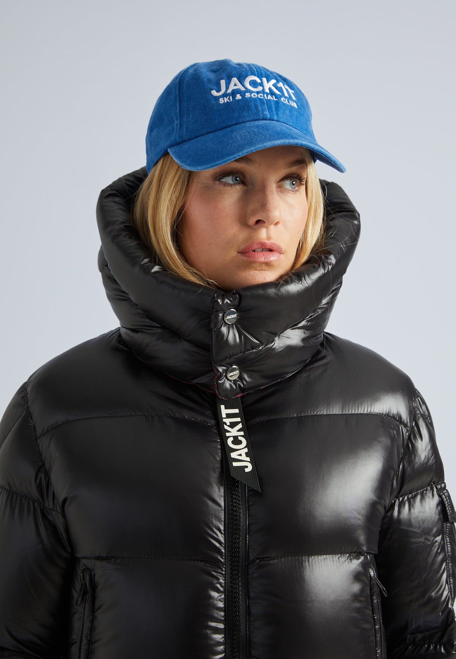 EZ Slick Puffer Hooded Jacket Black/Pink by JACK1T