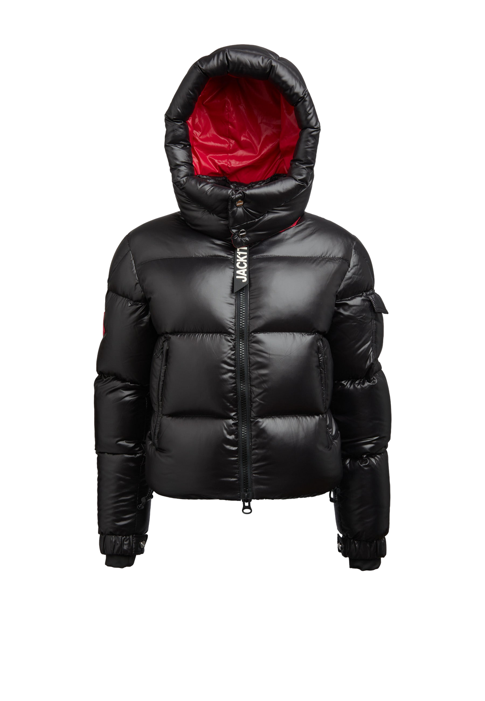 EZ Slick Puffer Hooded Jacket V2 flat lay swatch