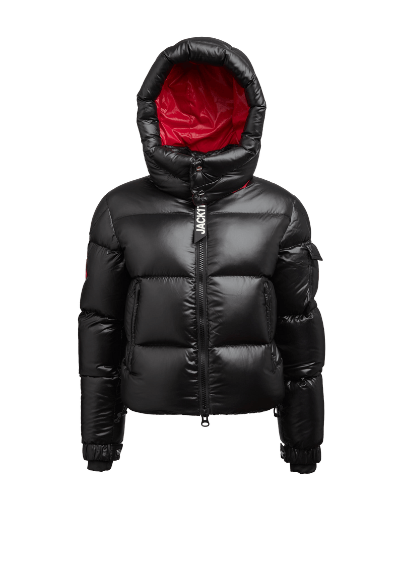 EZ Slick Puffer Hooded Jacket V2 flat lay swatch