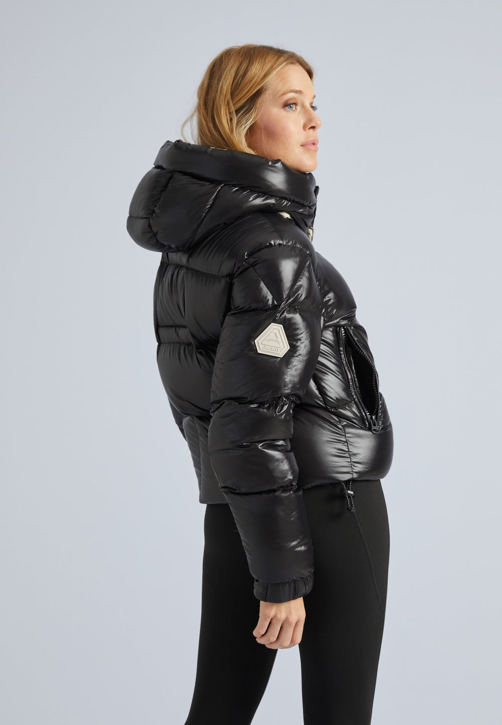 EZ Slick Puffer Hooded Jacket Black/Stone by JACK1T