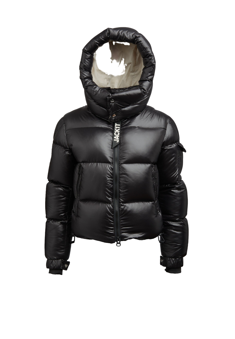 EZ Slick Puffer Hooded Jacket V2 flat lay swatch