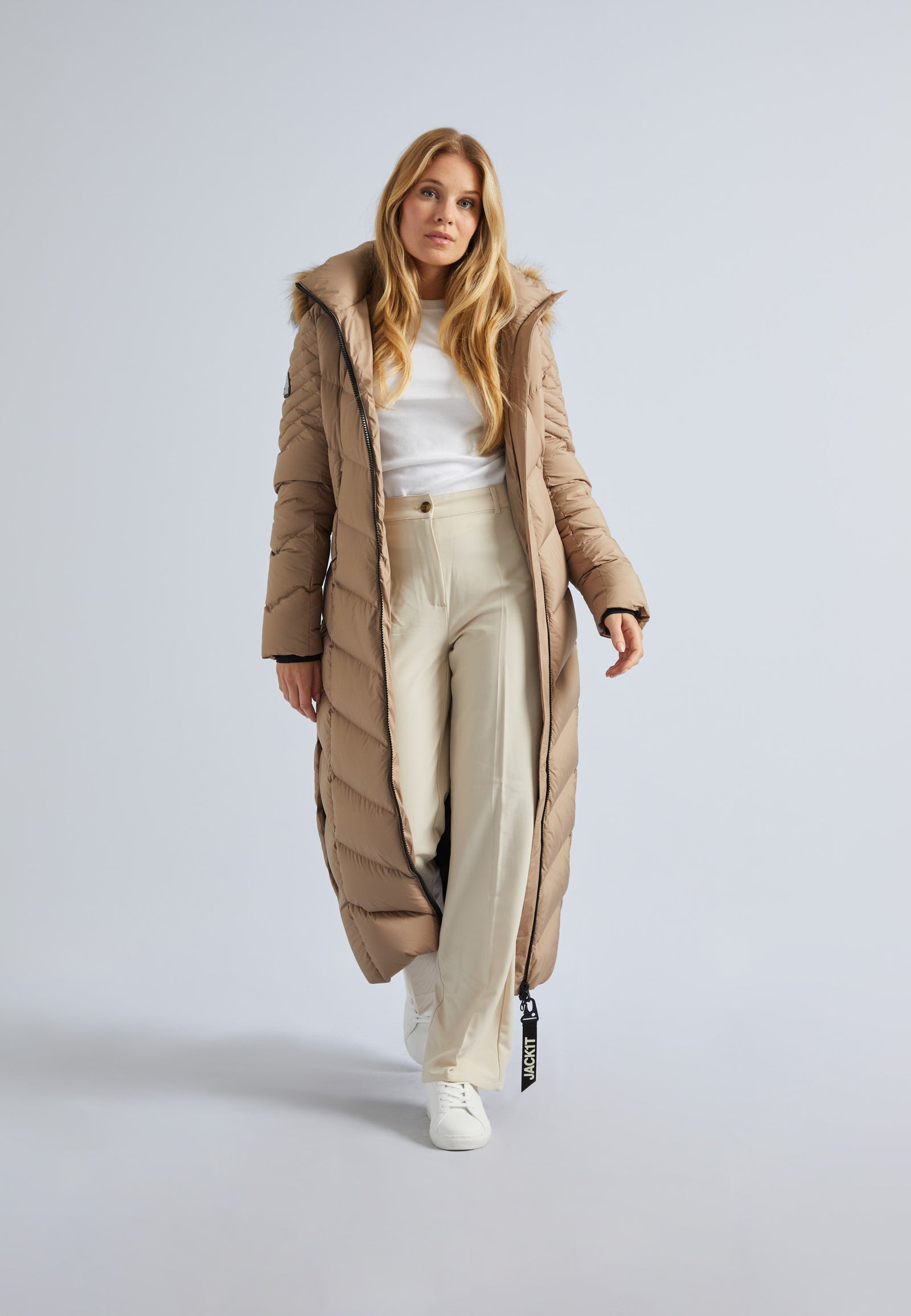 UNOF　OVER FRILL JACKET Shop Women's Vector Ultra Long Fur Coat V2 in Mink | JACK1T