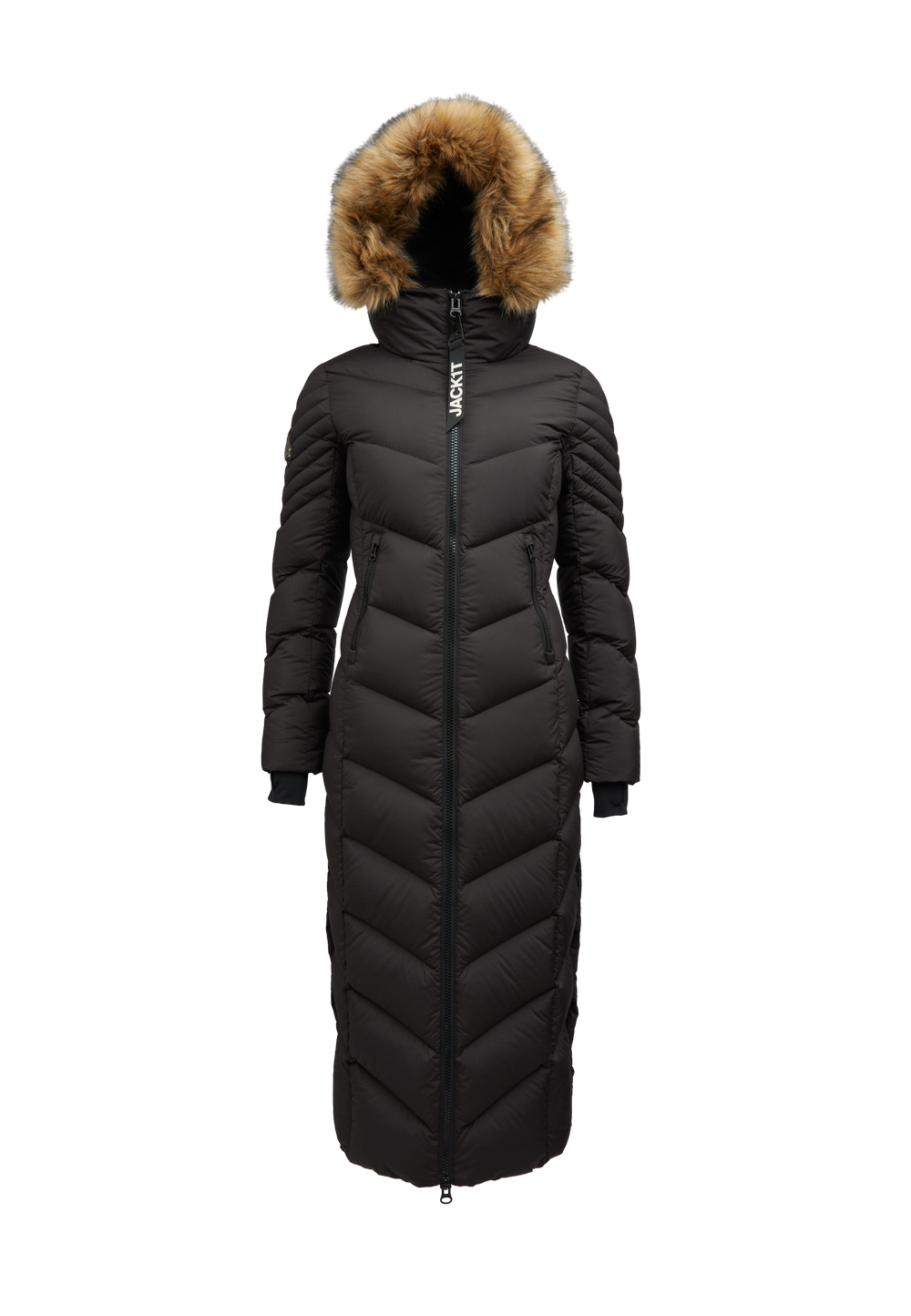 Vector Ultra Long Fur Coat V2 flat lay swatch
