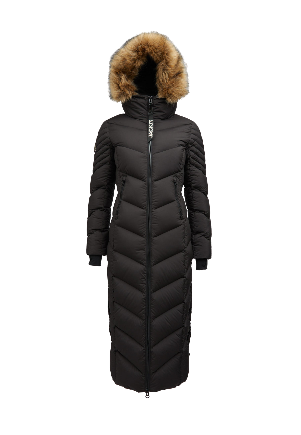 Vector Ultra Long Fur Coat V2 flat lay swatch