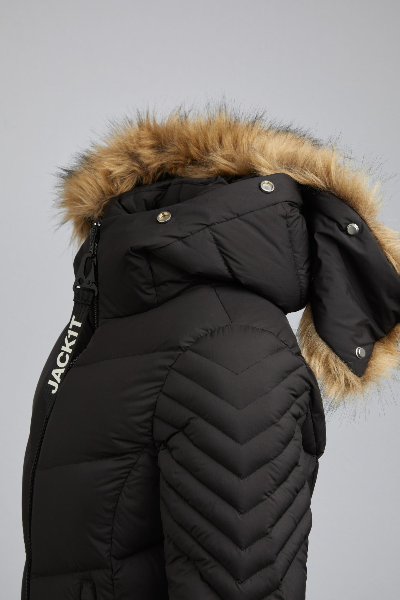 Vector Down Coat Black/Natural by JACK1T