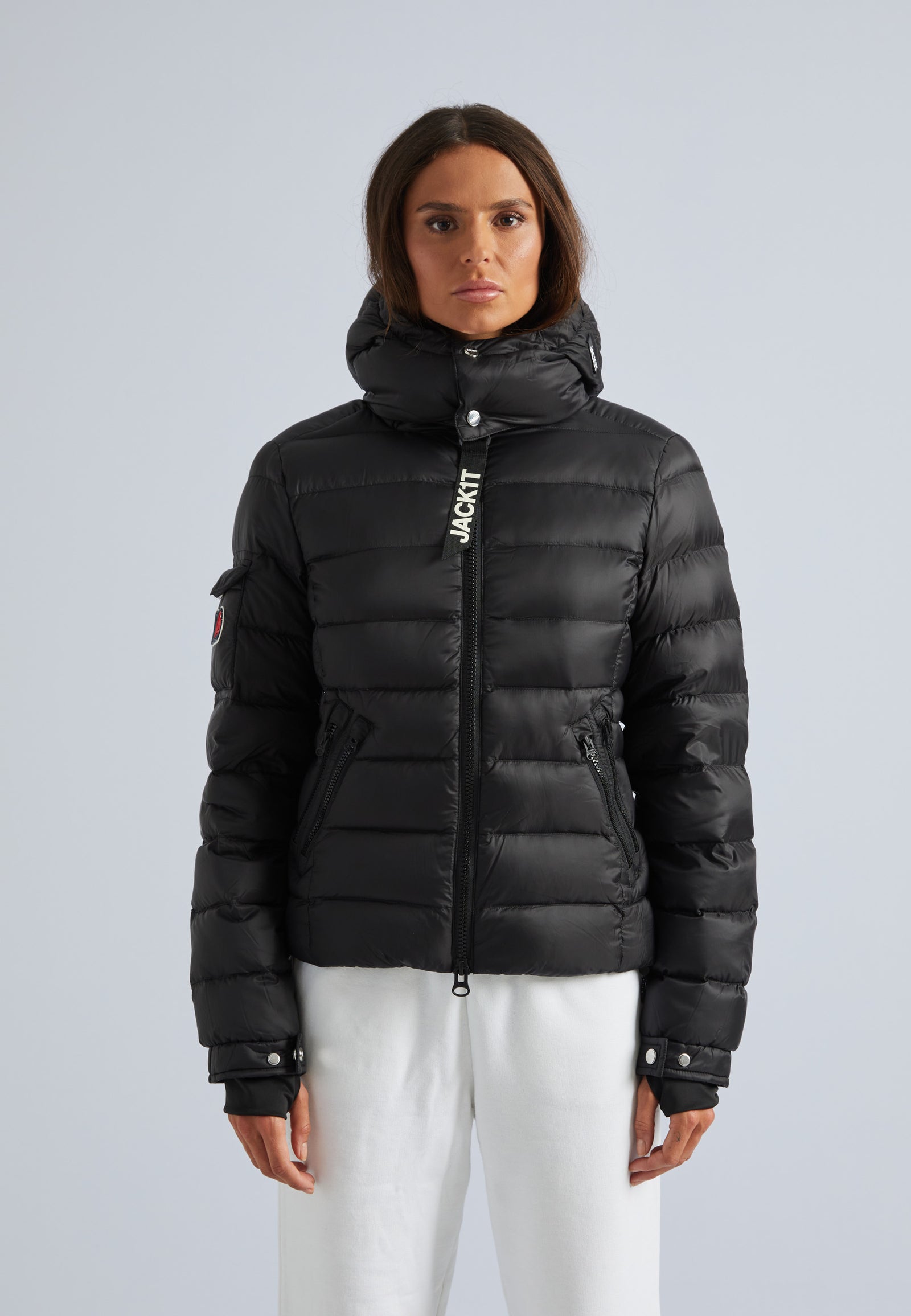Shop Women's Squadra Dry Racer Jacket in Black | JACK1T