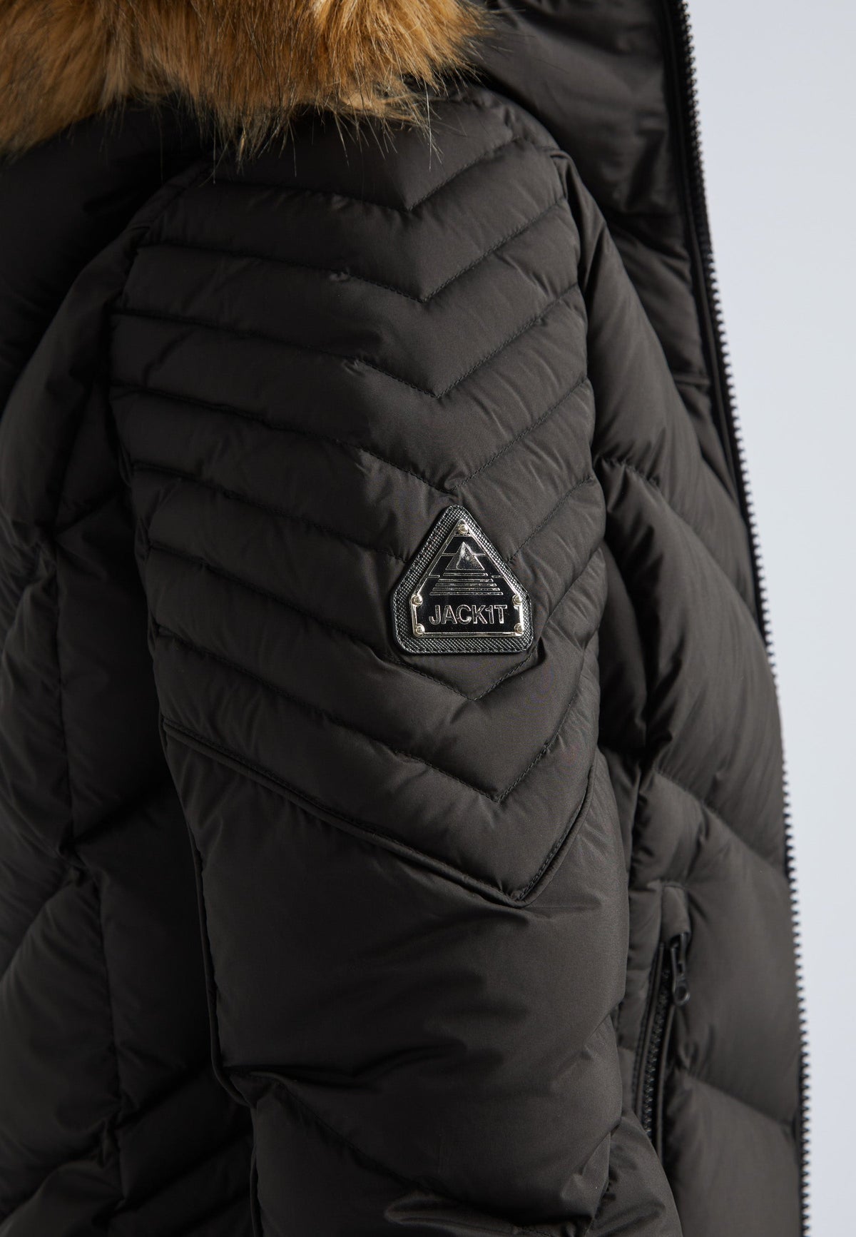 Opium Luxe Parka Coat Black by JACK1T