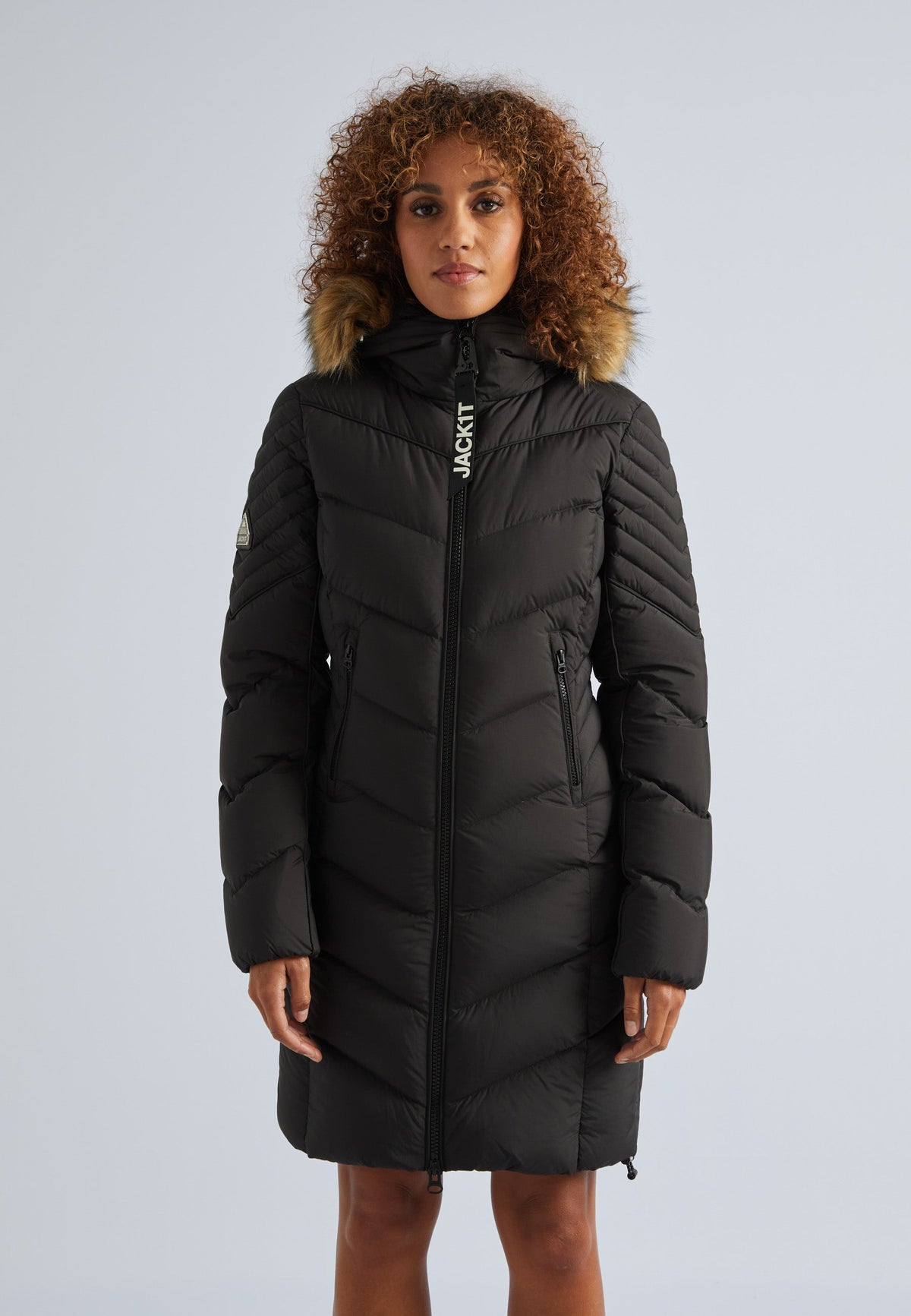 Opium Luxe Parka Coat Black by JACK1T