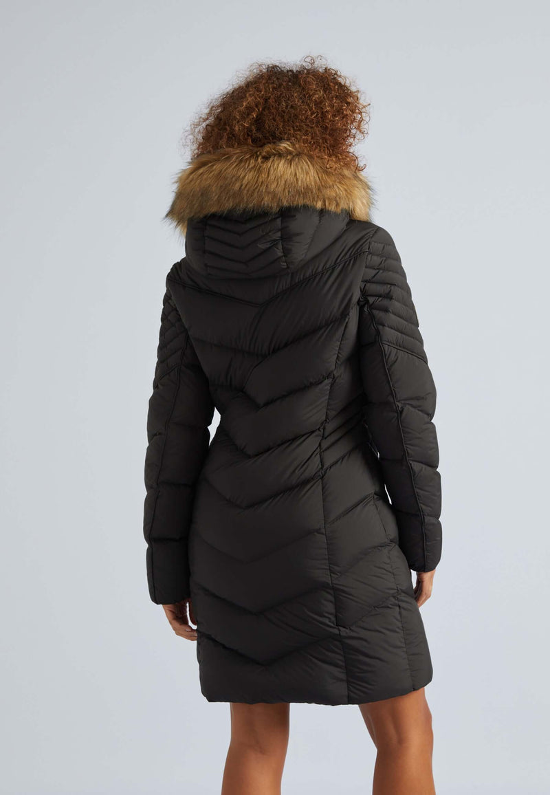 Opium Luxe Parka Coat Black by JACK1T