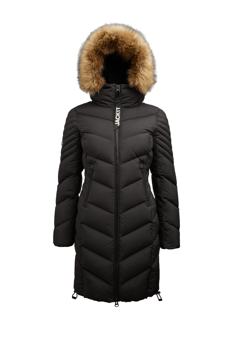 Opium Luxe Parka Coat flat lay swatch