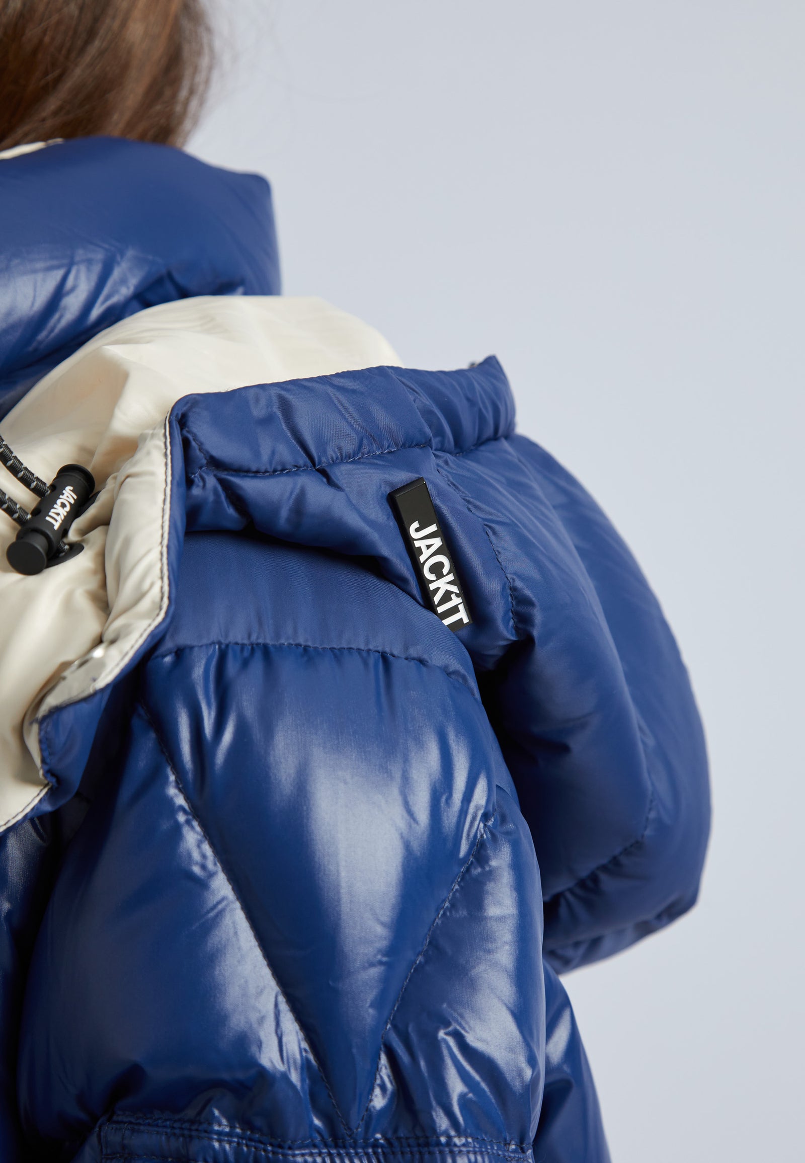 Shop Women's Front Runner Slick Puffer Jacket in Pacific