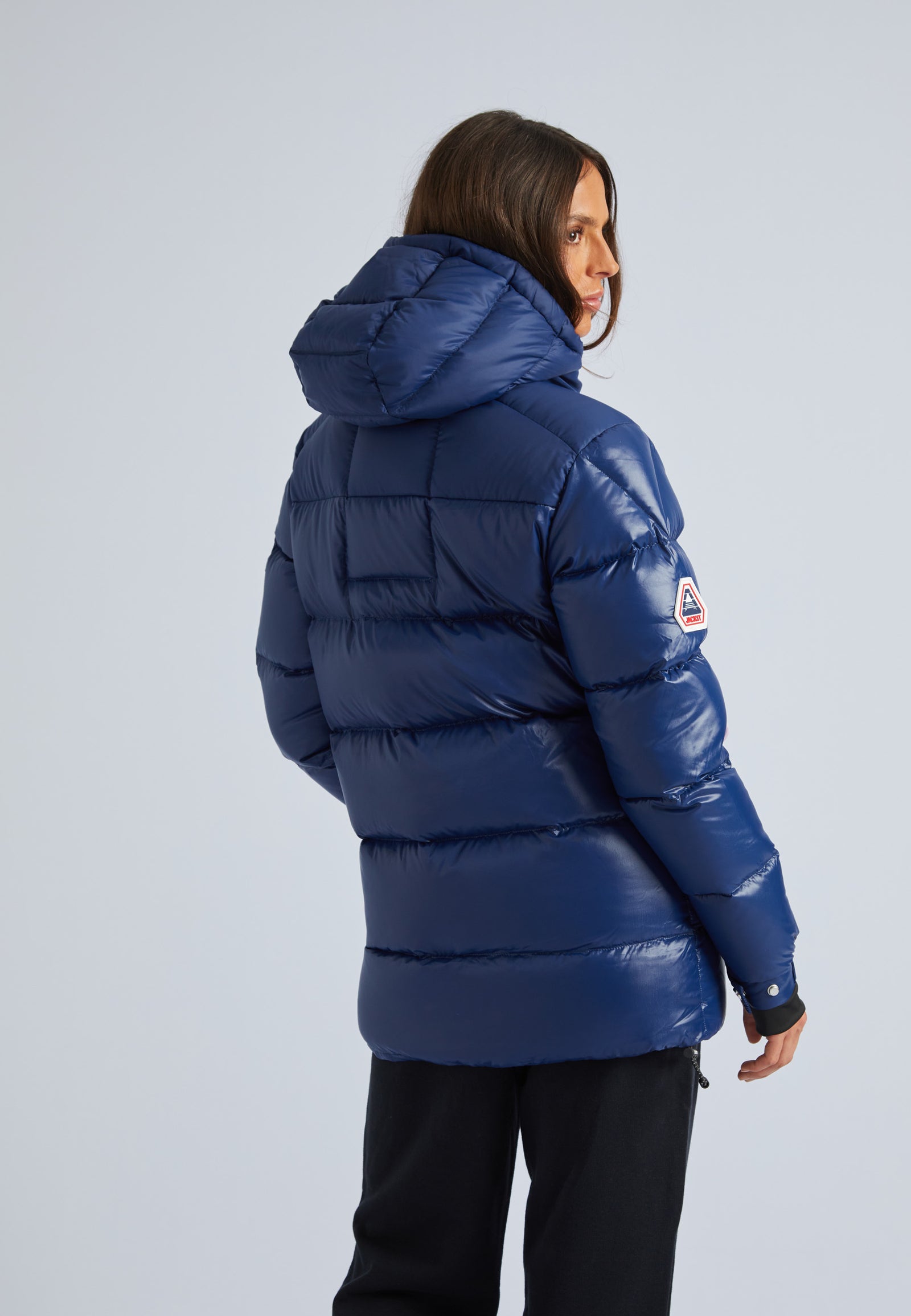 大学生協 割引 Shop Women's Front Runner Slick Puffer Jacket in Pacific トップス