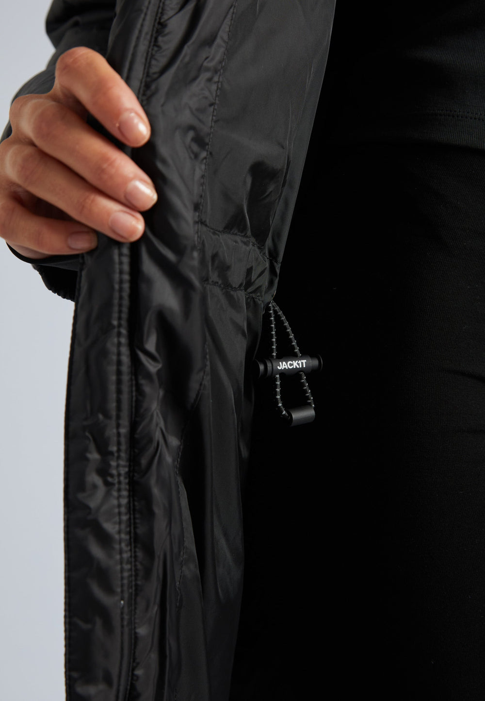 Cocoon Extra Long Coat Black by JACK1T