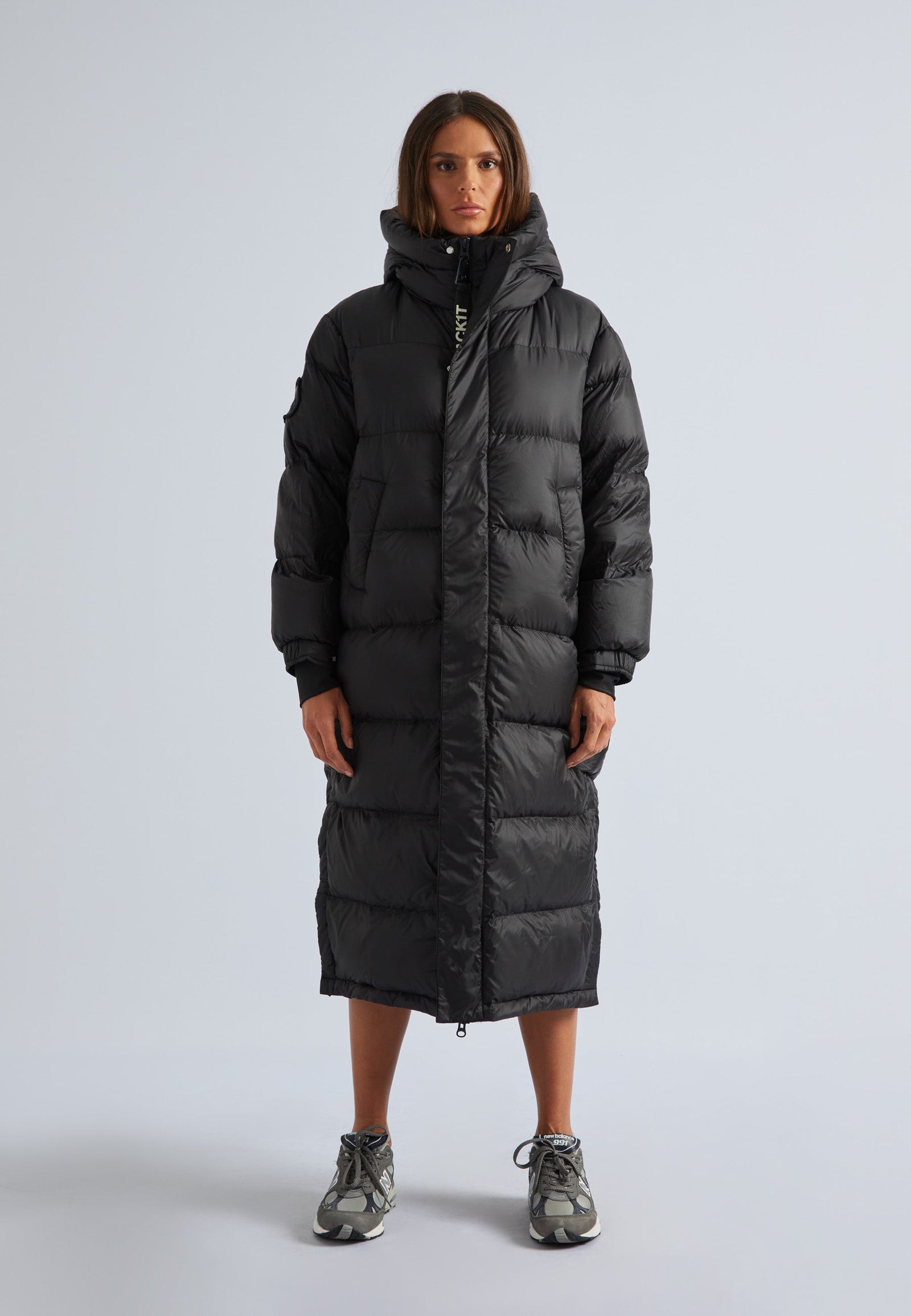 Cocoon Extra Long Coat Black by JACK1T