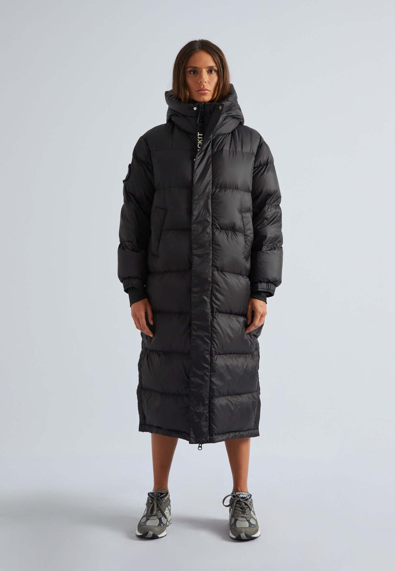 Cocoon Extra Long Coat Black by JACK1T
