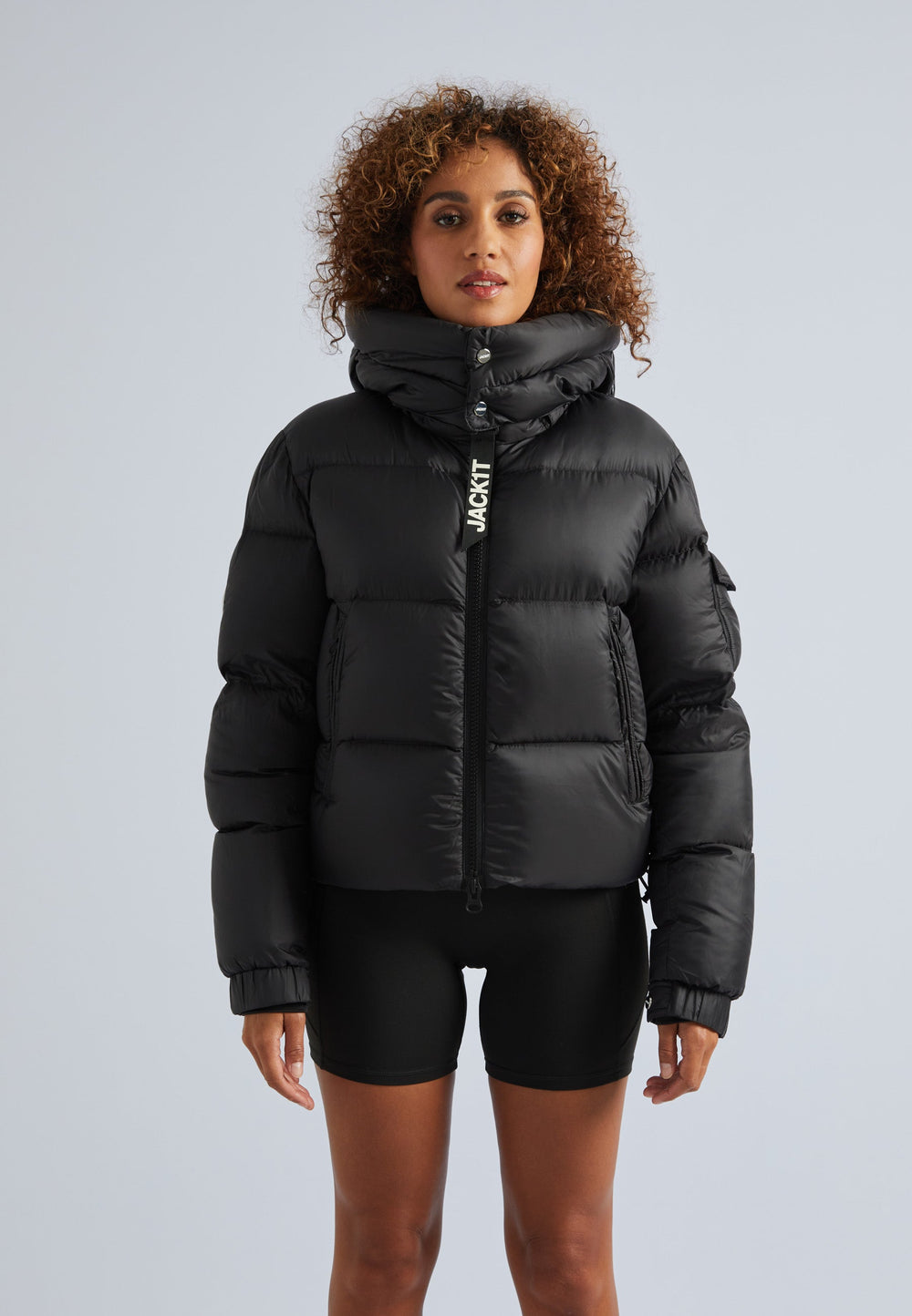 EZ Dry Puffer Hooded Jacket Black by JACK1T