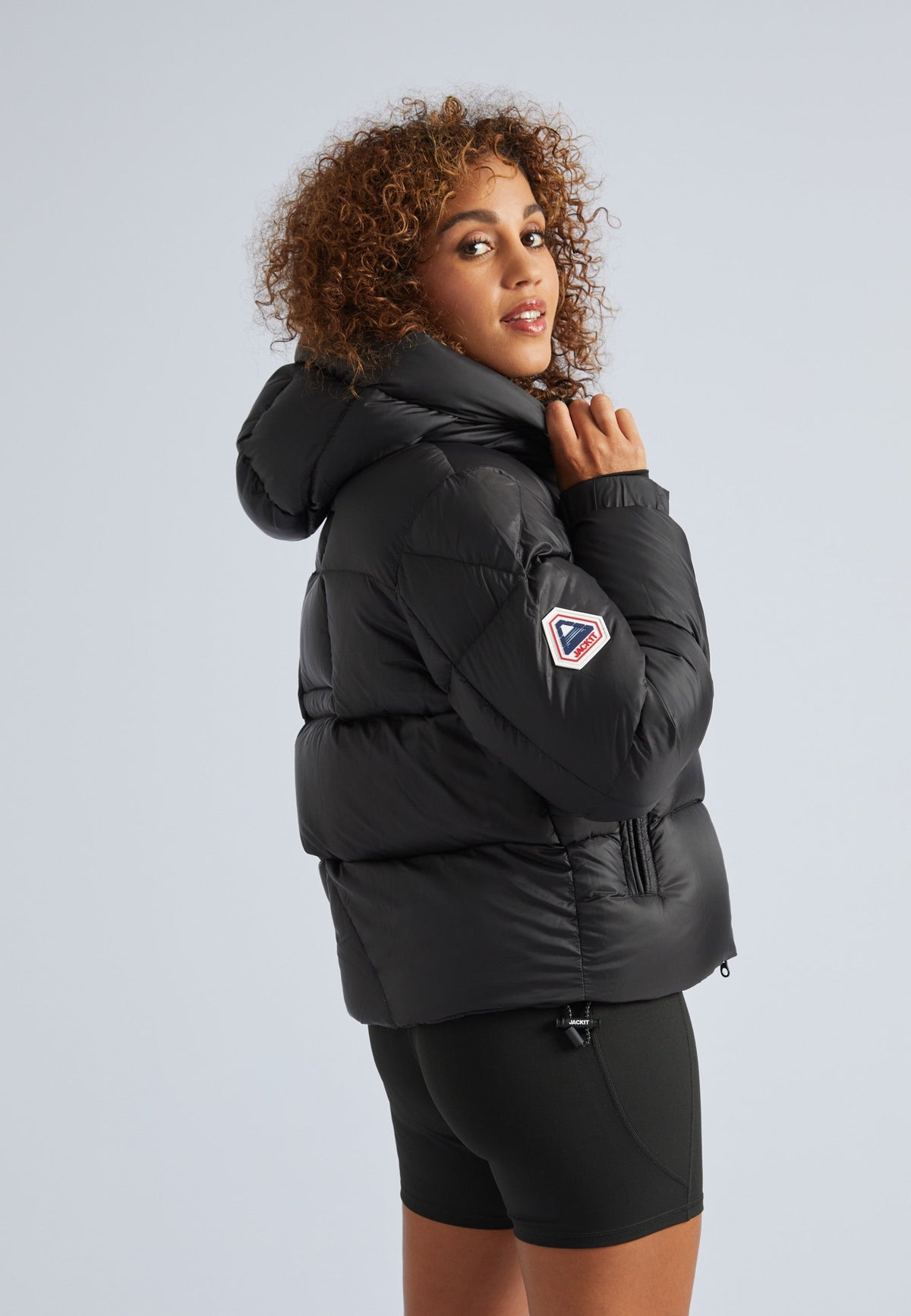 EZ Dry Puffer Hooded Jacket Black by JACK1T