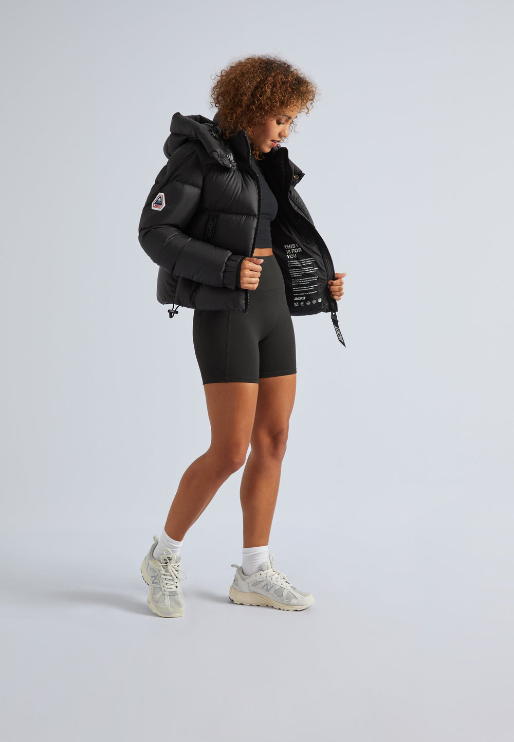 EZ Dry Puffer Hooded Jacket Black by JACK1T