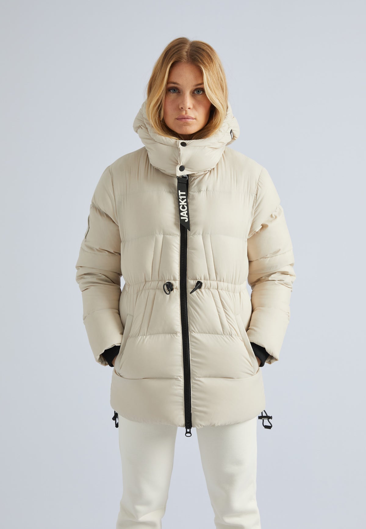 Shop Women's Mid-Length Down Jackets & Coats | JACK1T
