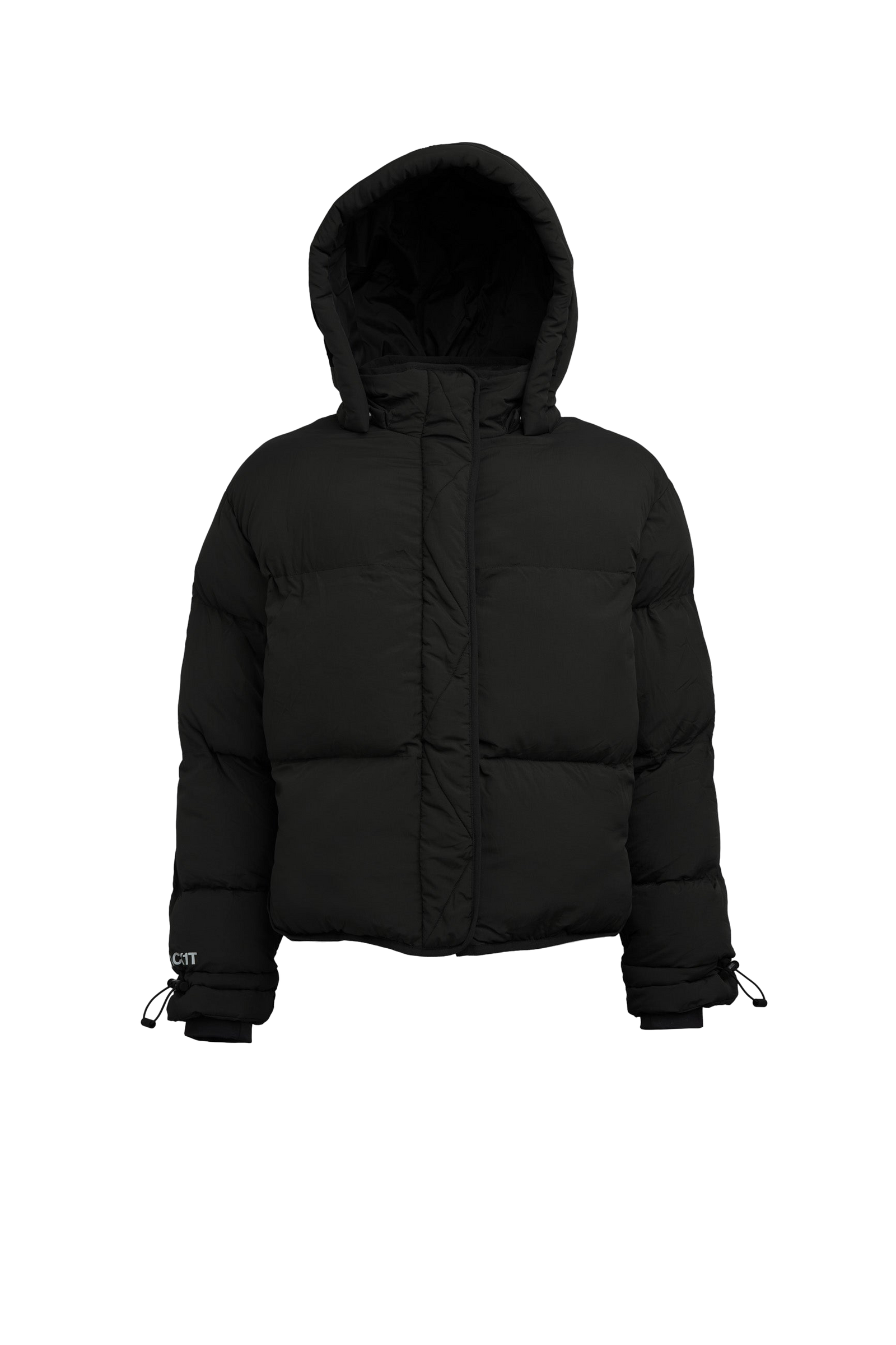 HELIO Cropped Duvet Puffer Jacket flat lay swatch