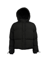 HELIO Cropped Duvet Puffer Jacket flat lay swatch