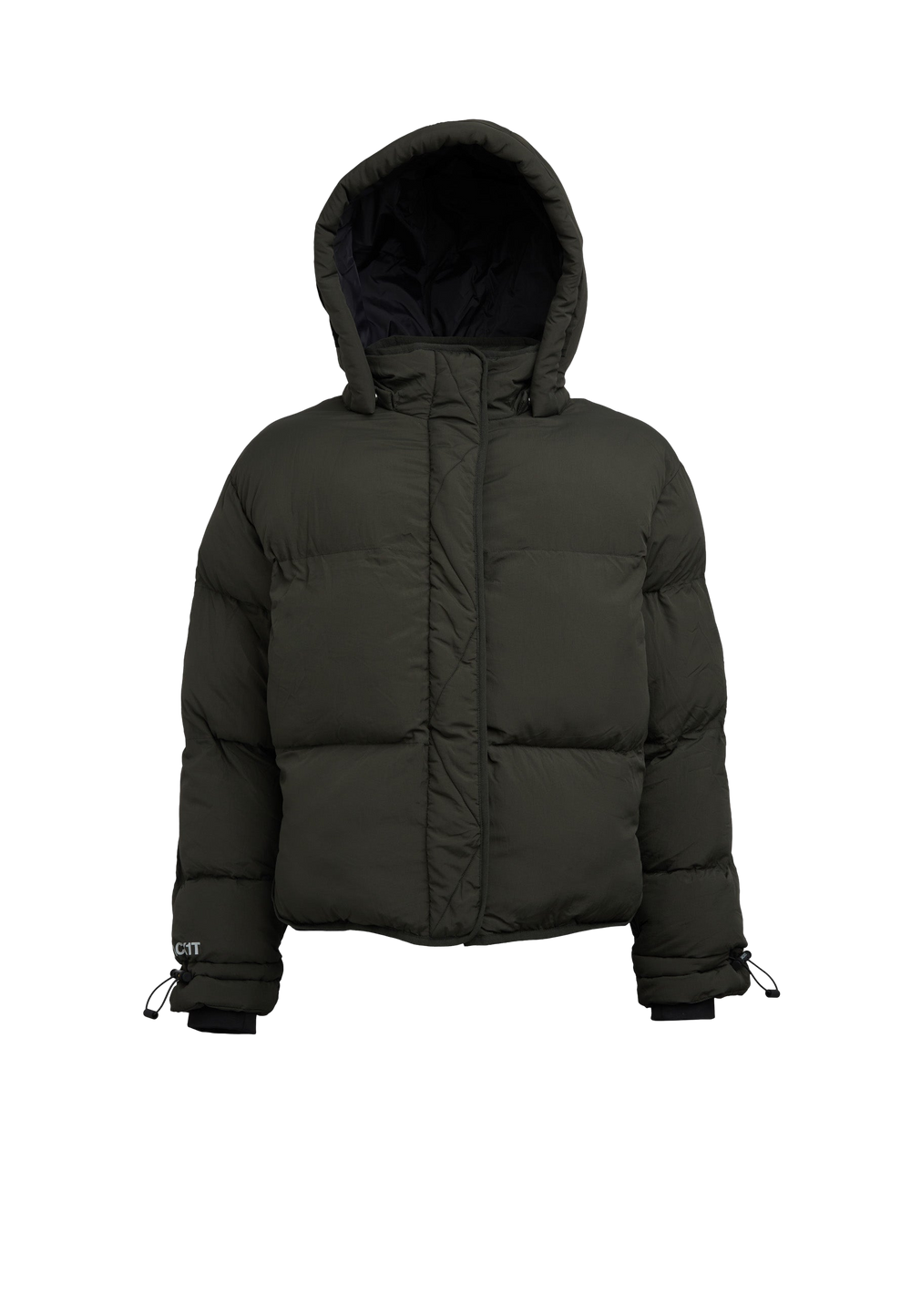 HELIO Cropped Duvet Puffer Jacket flat lay swatch