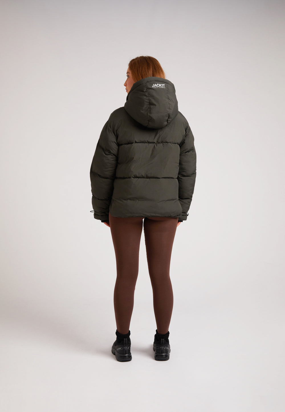 HELIO Cropped Duvet Puffer Jacket