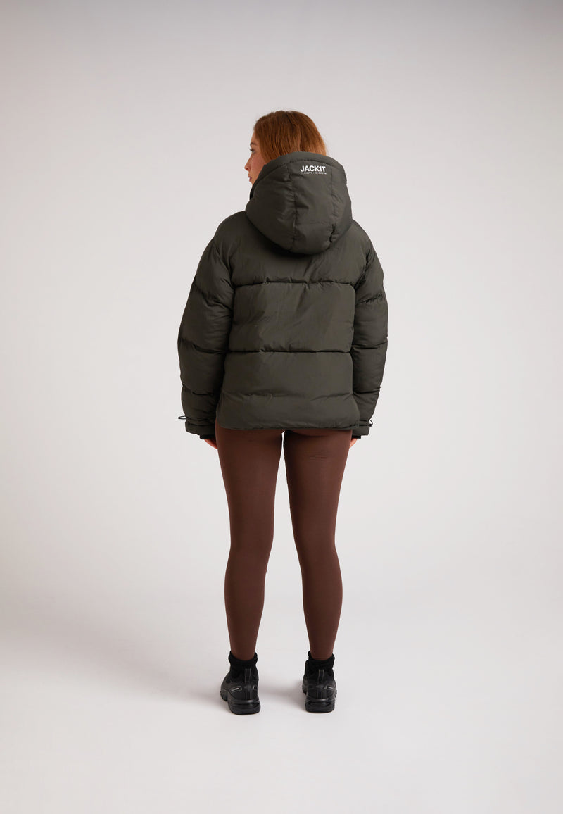 HELIO Cropped Duvet Puffer Jacket