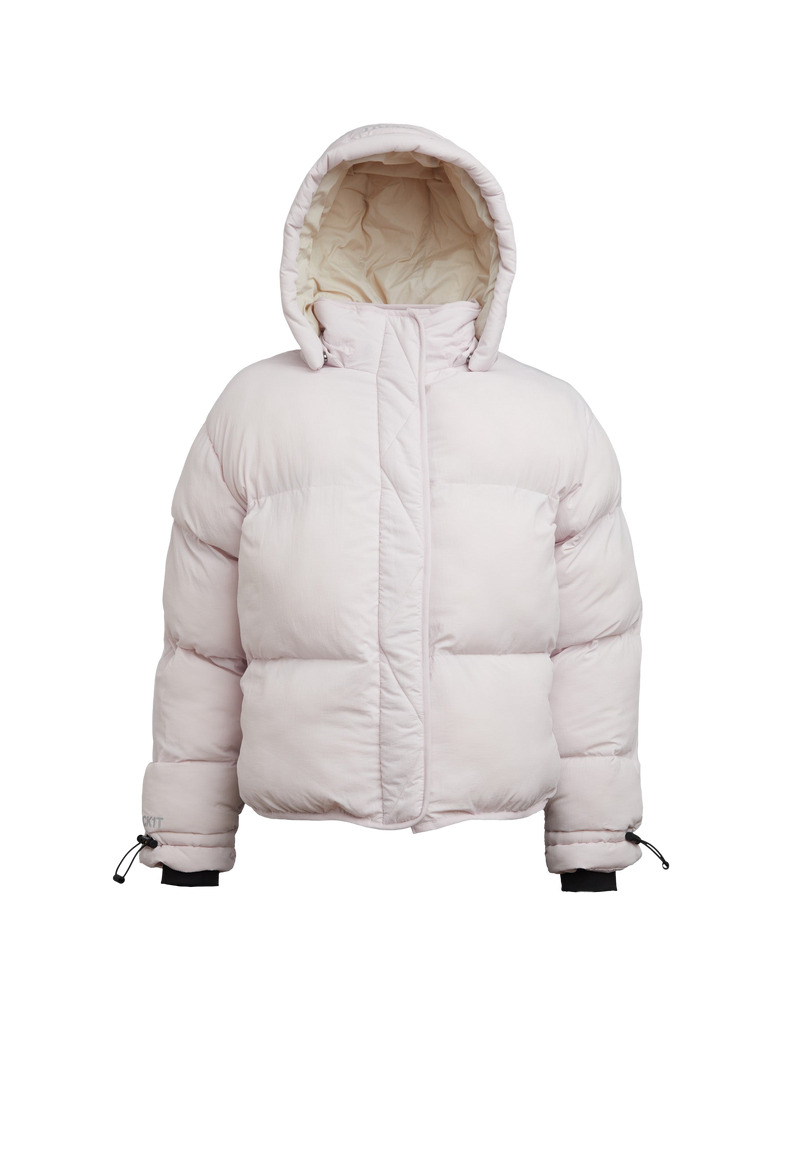 HELIO Cropped Duvet Puffer Jacket flat lay swatch