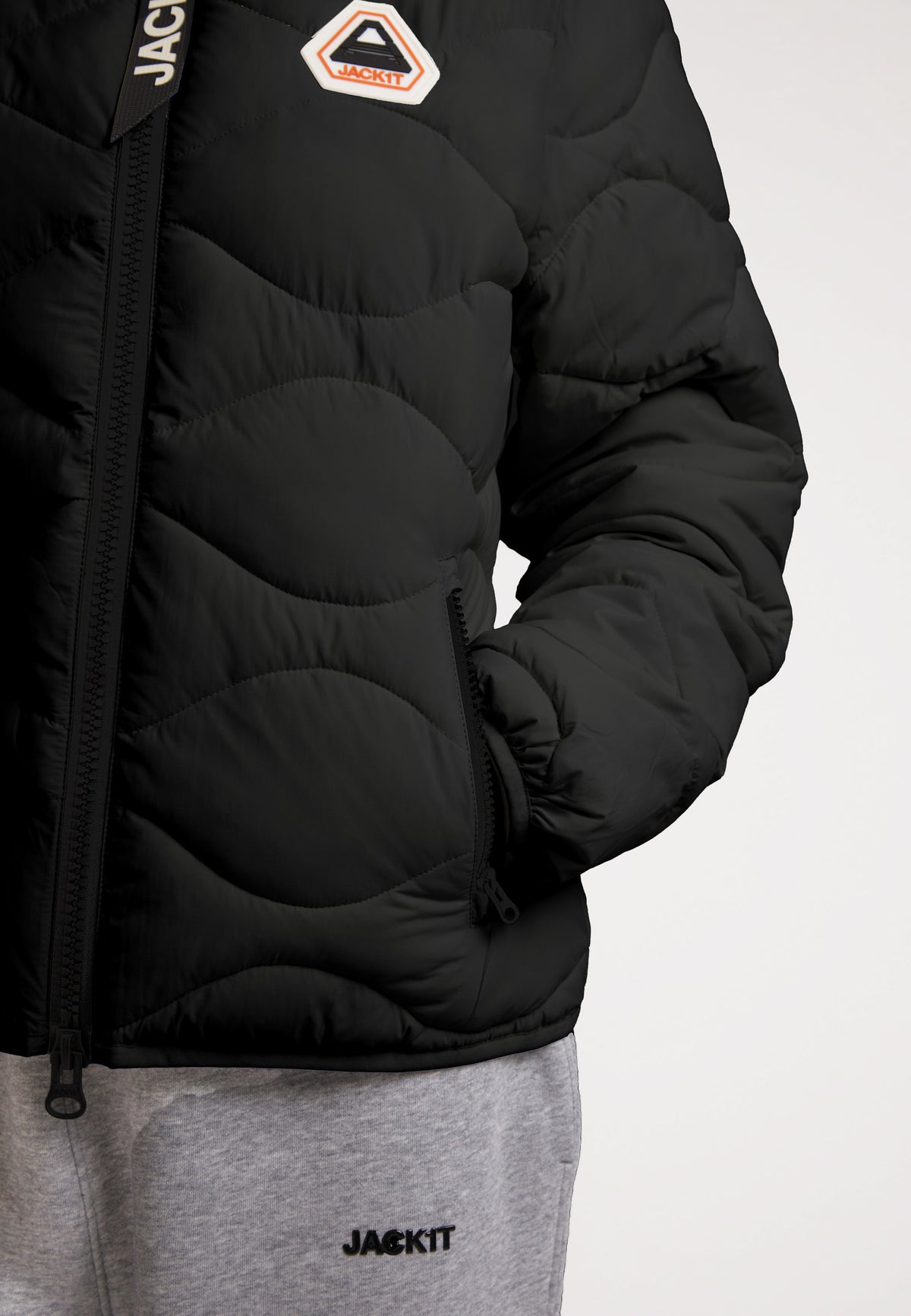 ORB1T Quilted Puffer Jacket featuring onion baffle design and soft touch fabric, perfect for warmth and style.
