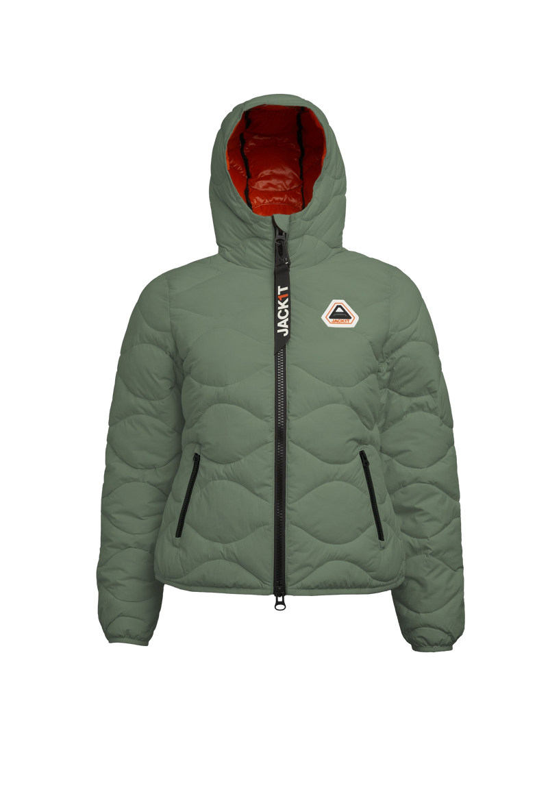 ORB1T Quilted Puffer Jacket flat lay swatch