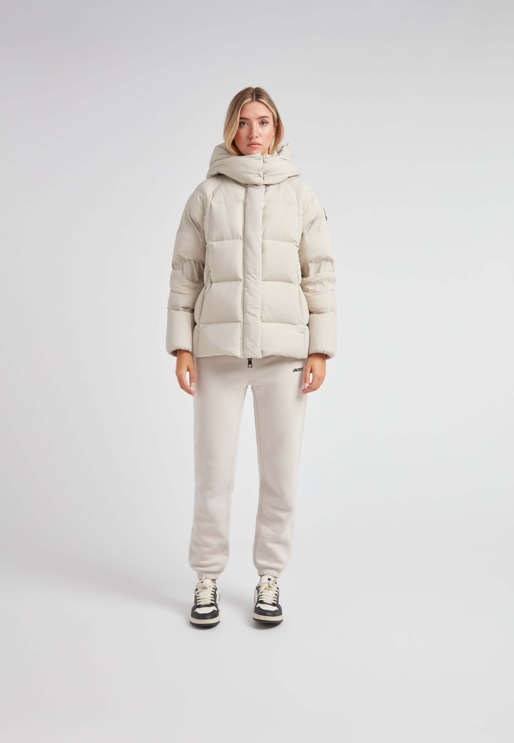 Cloud Prime Longline Down Puffer Jacket Stone - Winter Essential