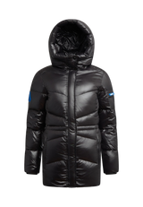 EZ Frontier Prime Down Puffer Coat flat lay swatch