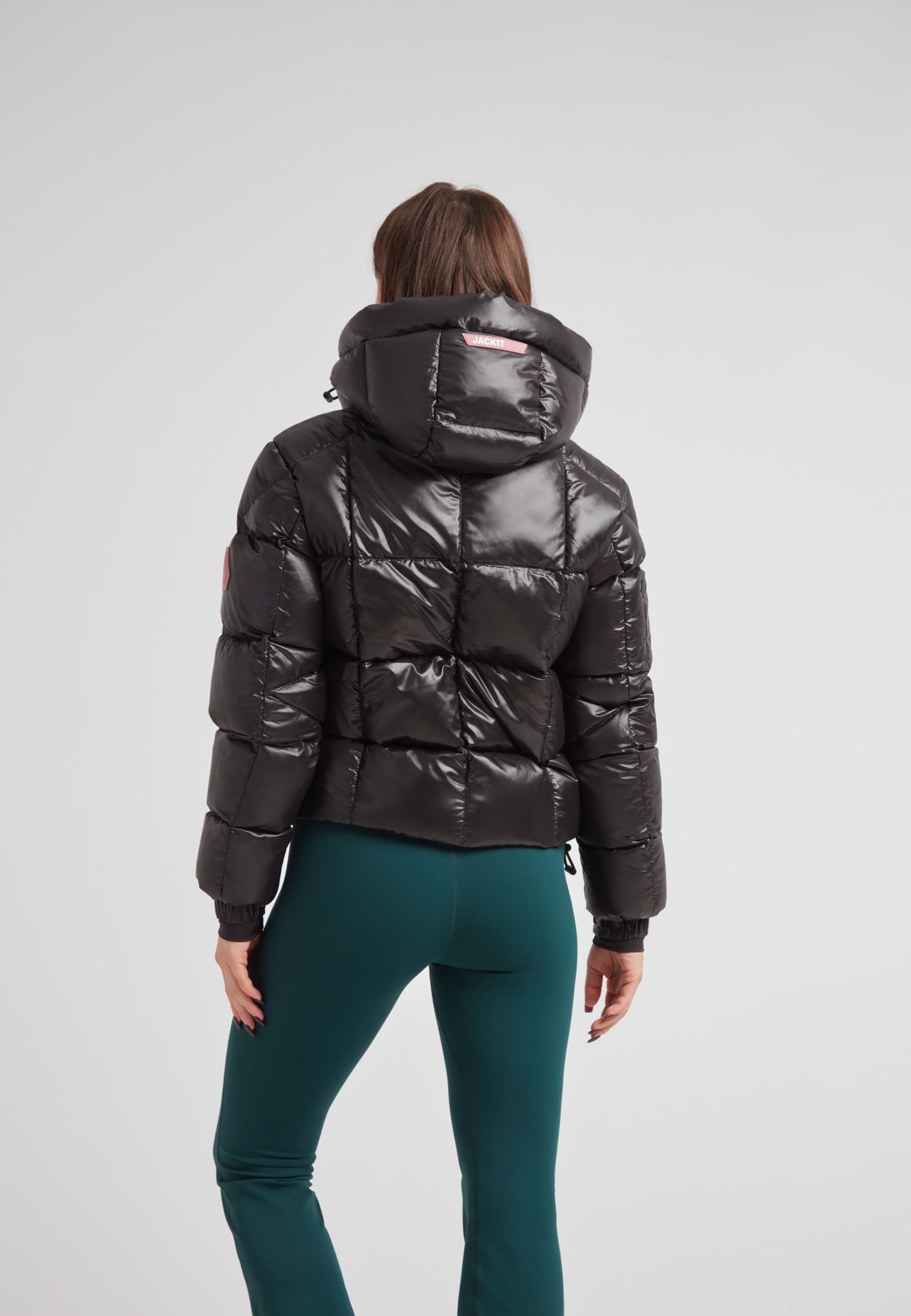 EZ Boxed Crop Down Puffer Jacket Lux Black - Stylish Warmth – JACK1T