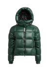 EZ Boxed Crop Down Puffer Jacket Lux Emerald