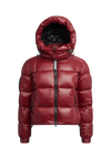 EZ Boxed Crop Down Puffer Jacket Lux Cranberry