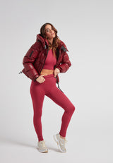 EZ Boxed Crop Down Puffer Jacket Lux