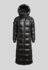 EZ Boxed Ultra Long Down Puffer Coat Lux Black