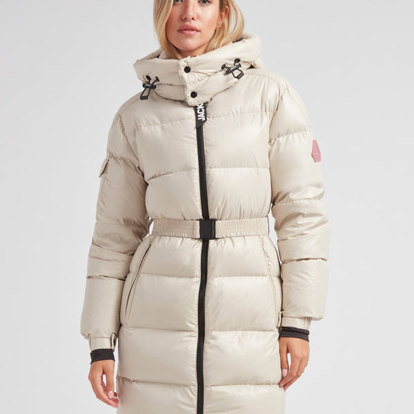 EZ Belted Down Puffer Coat Lux Stone - Stylish Warmth – JACK1T