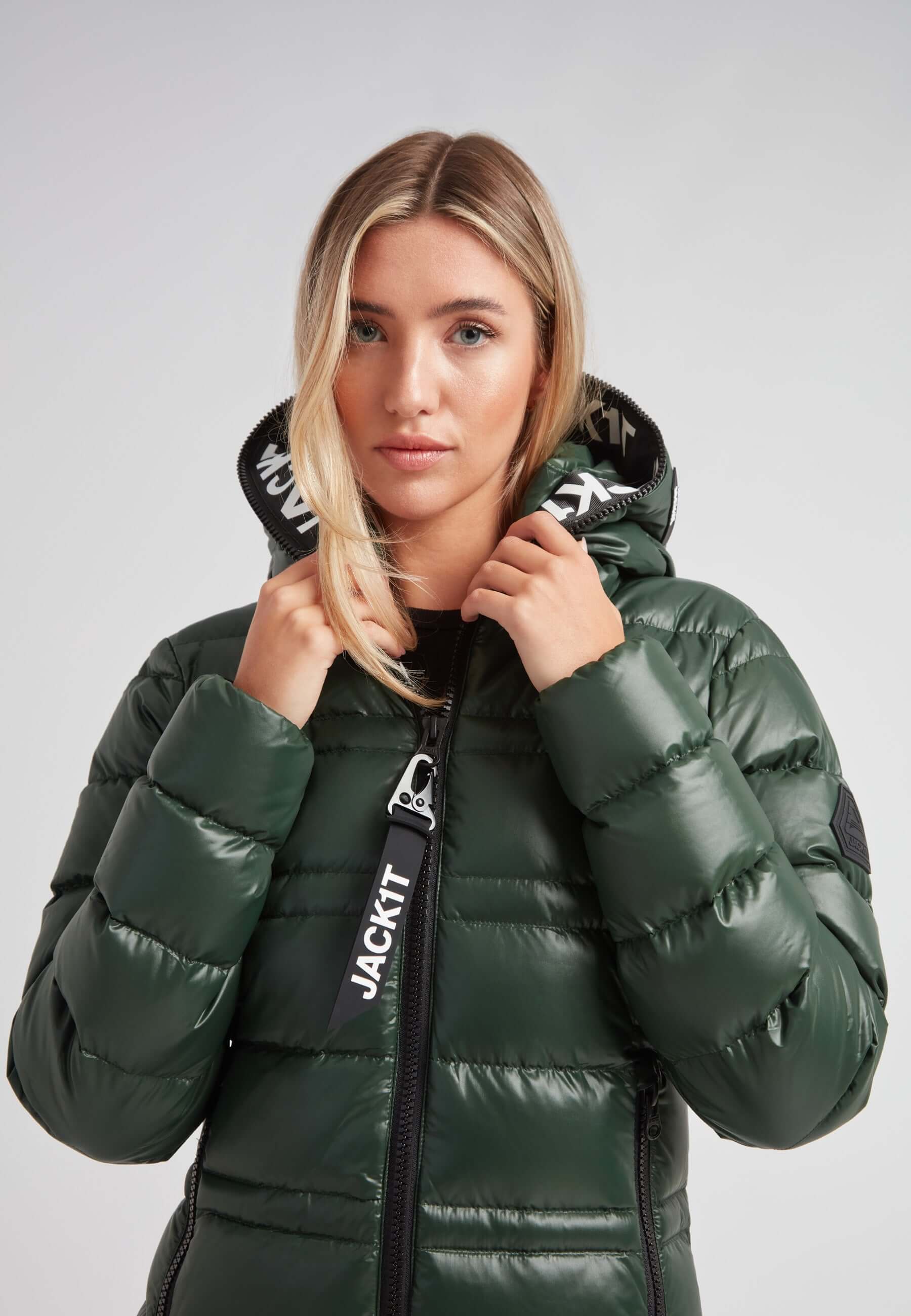 R4D Tramline Down Coat Lux Emerald | Stylish Winter Wear – JACK1T