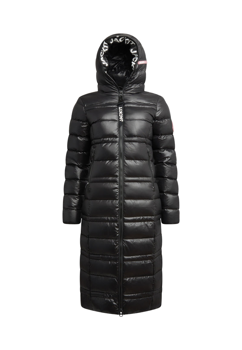 R4D Tramline Extra Long Down Coat Lux