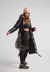 R4D Tramline Extra Long Down Coat Lux