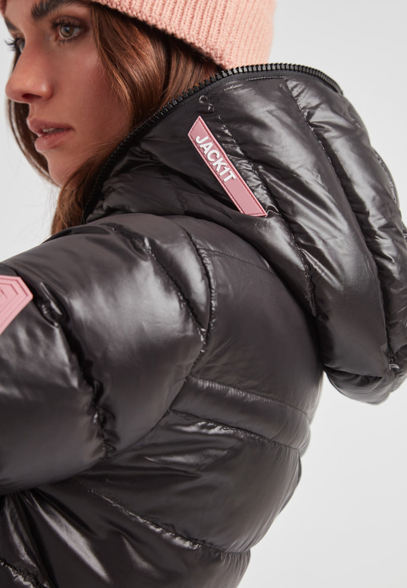 R4D Tramline Extra Long Down Coat Lux