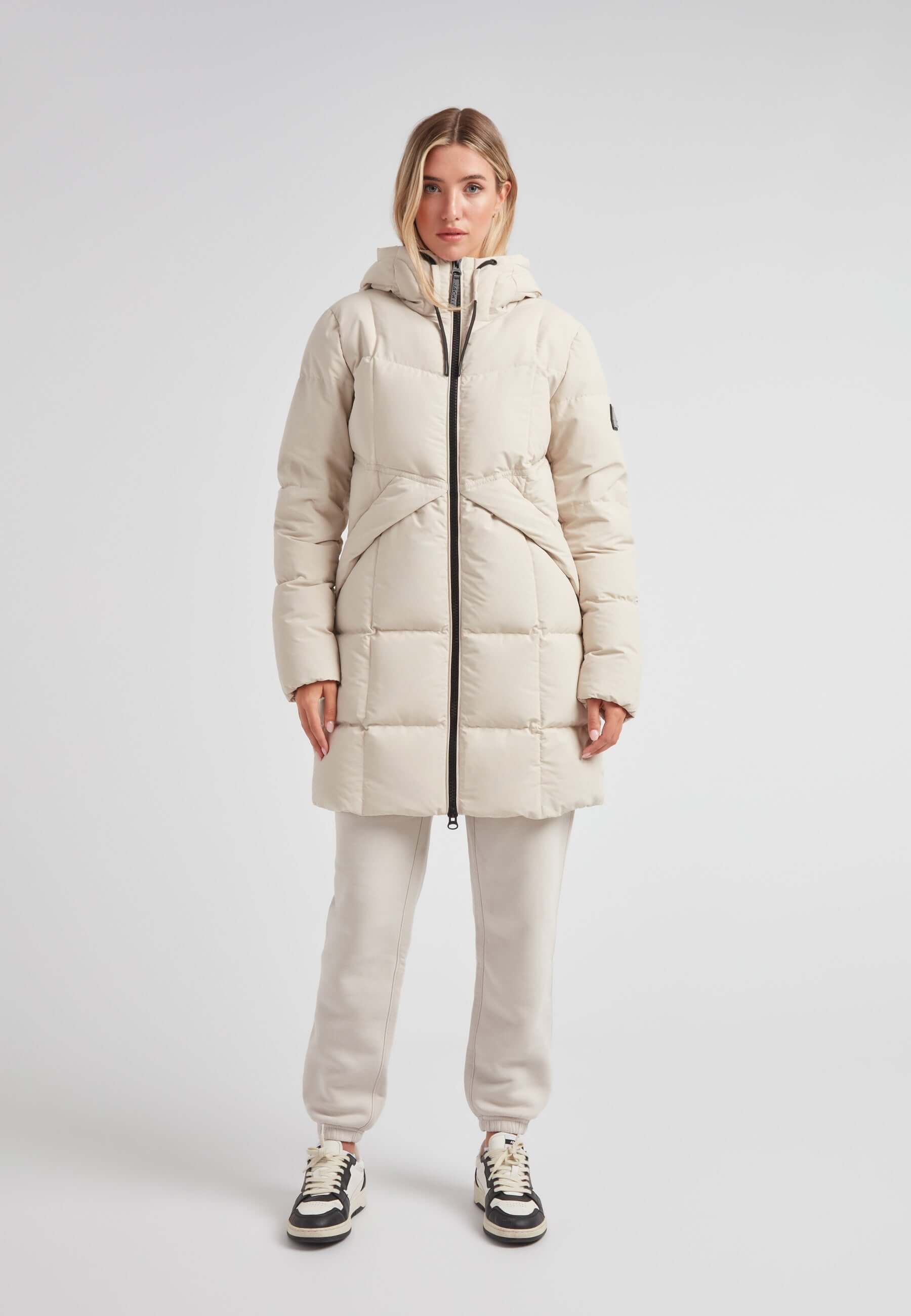 Black Star Puffer Down Coat Stone - Winter Essential – JACK1T
