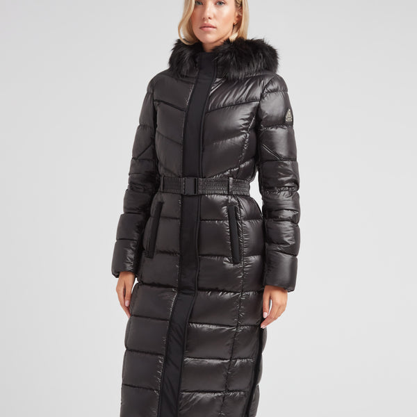 00’s Belted long coat BCBGeneration XS Trench Coat Snake Print Full Zip Belted Python