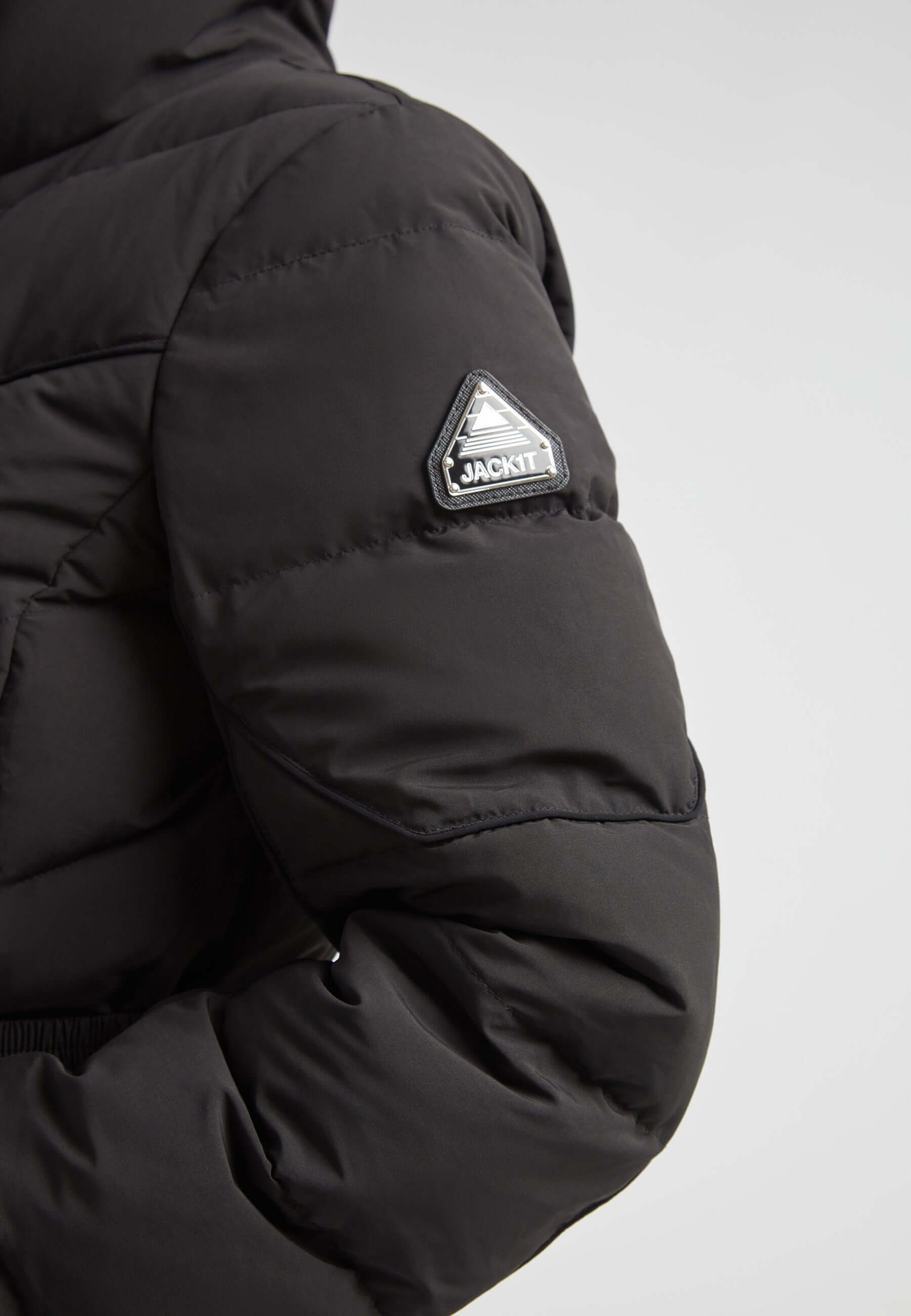Diamond Belted Down Coat Matt Black - Winter Essential – JACK1T