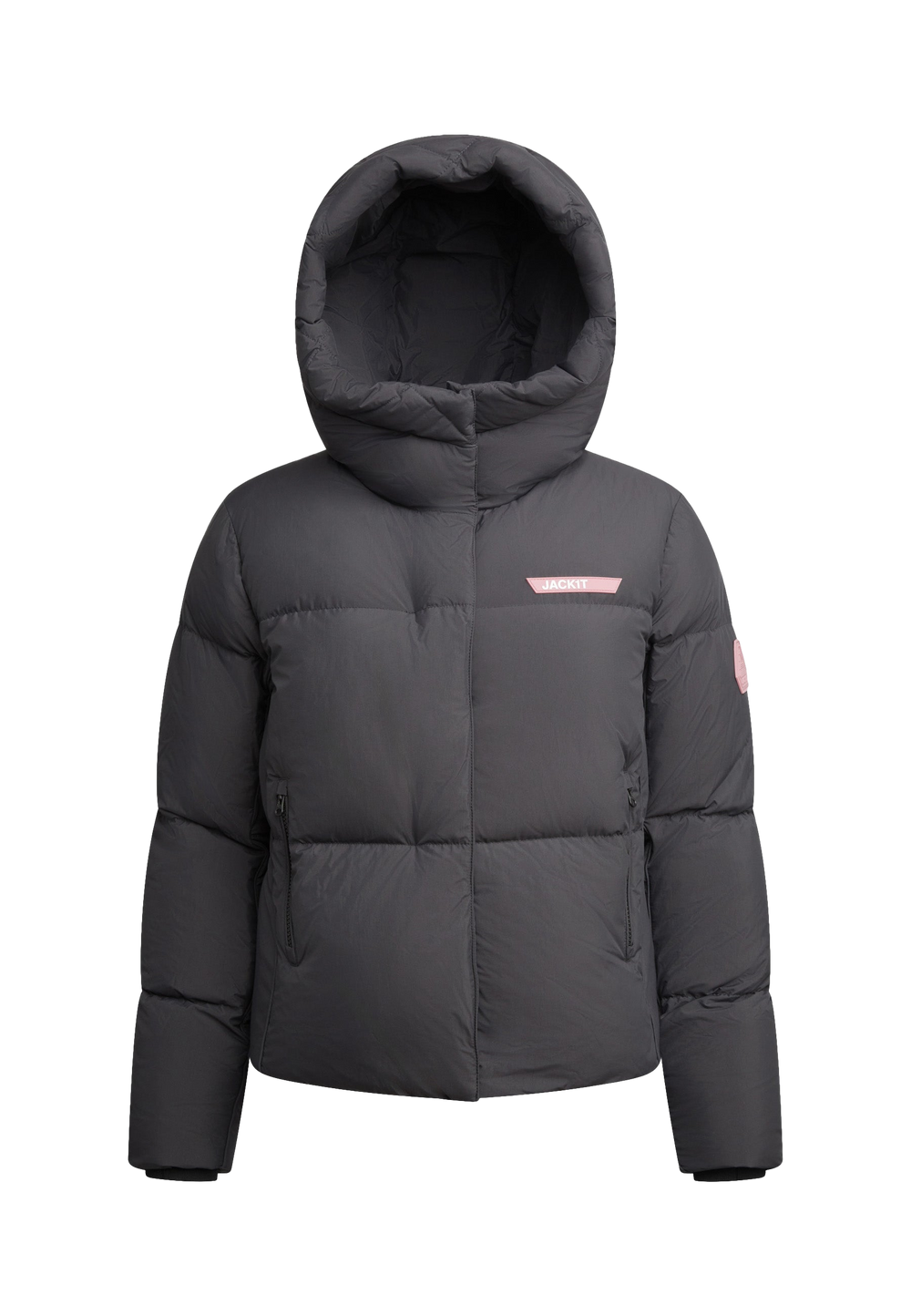 Star Shower Down Puffer Jacket Black flat lay swatch