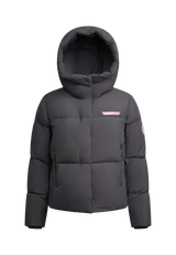Star Shower Down Puffer Jacket Black flat lay swatch