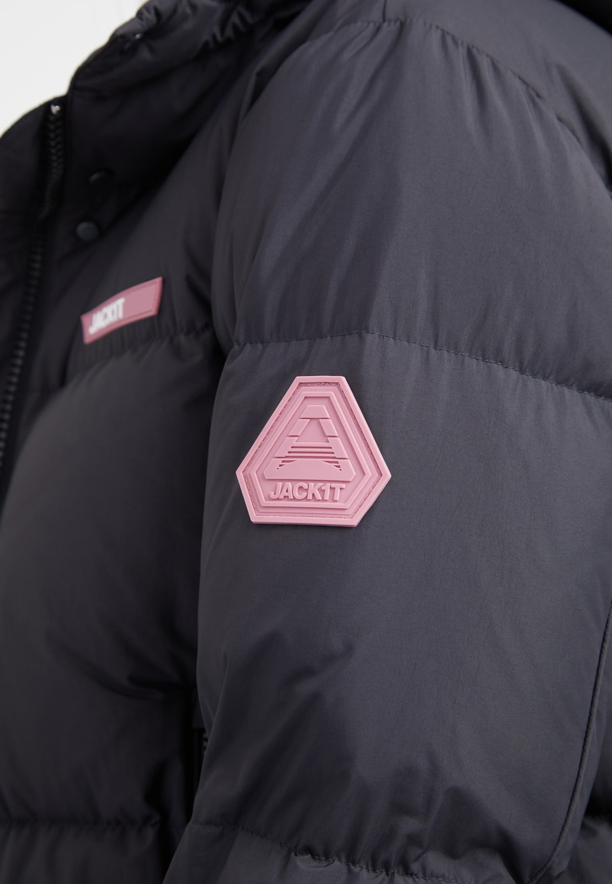 Star Shower Down Puffer Jacket Black detail shot by JACK1T